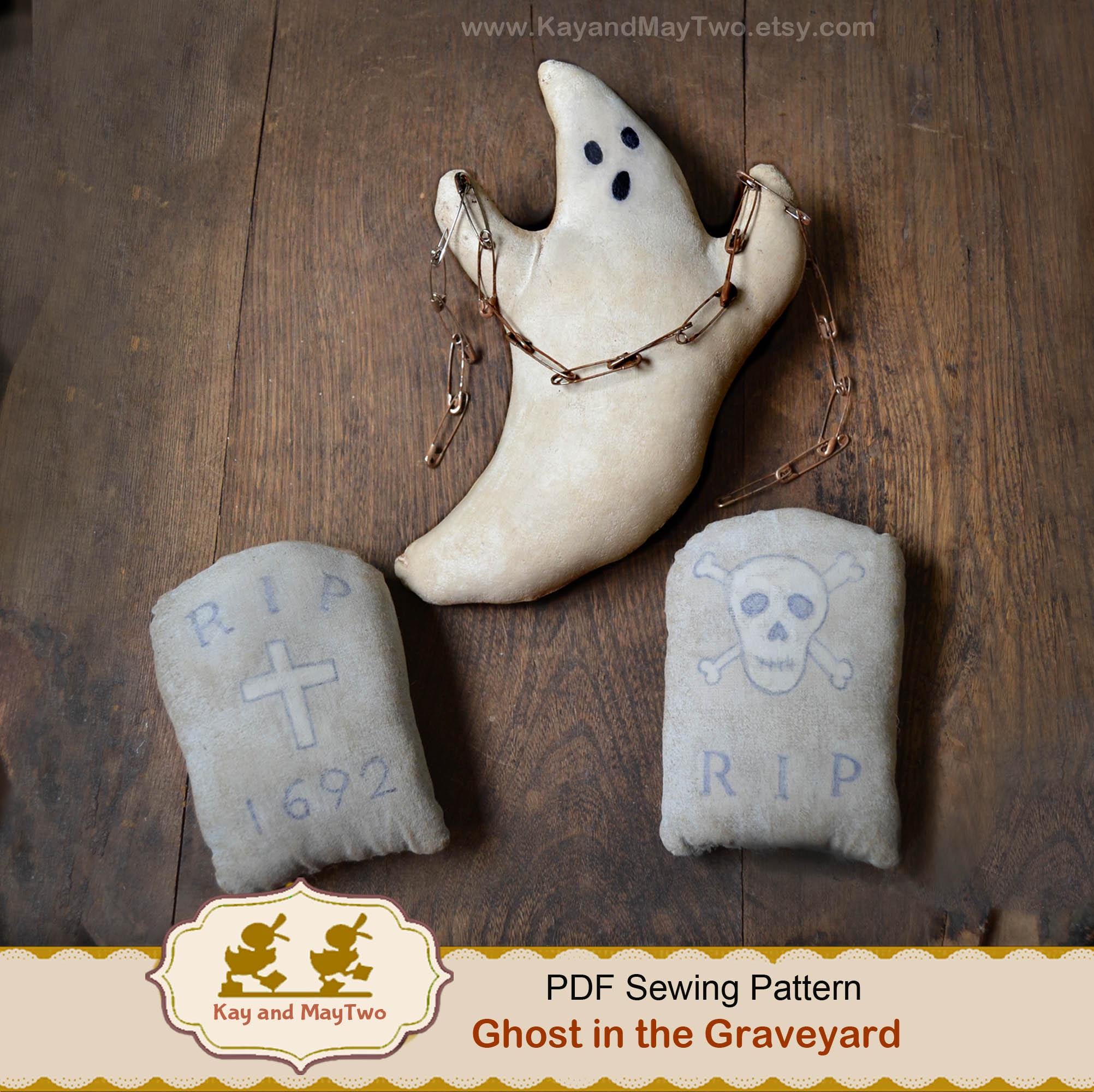 Primitive Ghost Sewing Pattern / Halloween E-pattern Autumn Bowl ...