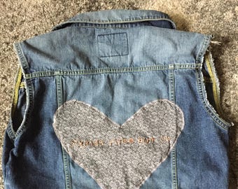 Sounds Fake Patch Denim Vest