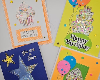 Shaker Birthday Cards