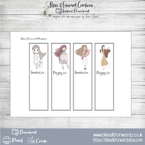 Prayer Bookmarks - Bible Journaling Download
