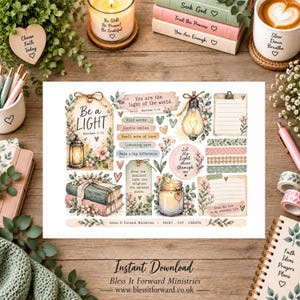 Be a Light Matthew 5:14 - Creative Bible Journaling Download