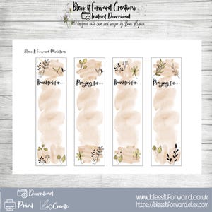 Prayer Bookmarks - Bible Journaling Download