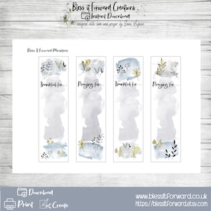 Prayer Bookmarks - Bible Journaling Download