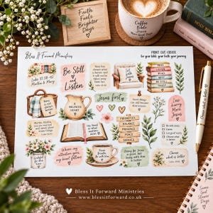 Marta och Maria Lukas 10:38-42 - Nedladdning av kreativ bibeljournal