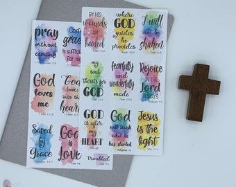 Bible Journaling Stickers Set 2 | Christian Faith Stickers | Bible Verse stickers | Scripture Stickers