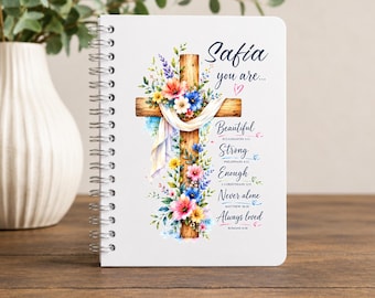 Christian Notebook | Prayer Journal | Faith Journal | Christian Gift for Women | Bible Study Notebook