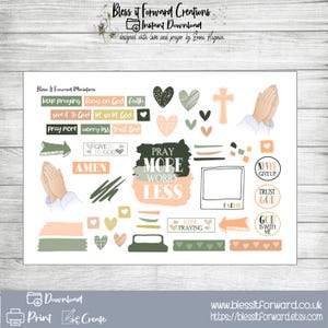 Prayer Themed Bible Journaling Download