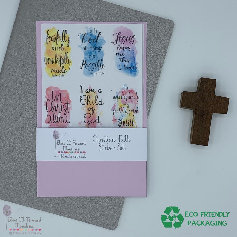 Bible Journaling Stickers Set 1 Christian Faith Stickers Etsy