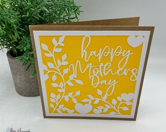 Happy Mothers Day Card - Card for her - Handmade