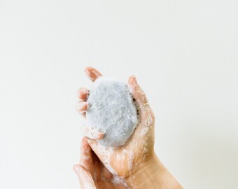 Filzseife - Alle Naturseife, selbstgemachte Seife, Lavendelseife, Jasminseife, Filz, Natürliche Kammierung, empfindliche Hautseife, Peeling