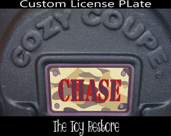 little tikes car number plates