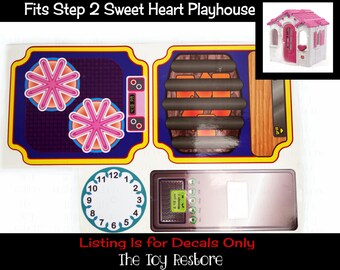 Replacement Stickers Spare Decals Fits Step 2 Step2 Playhouse Etsy
