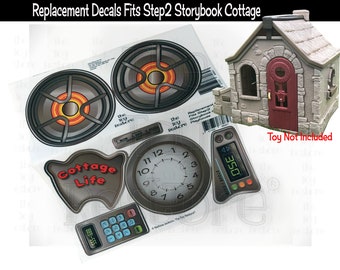 Toy Restore Replacement Stickers Fits Step2 Storybook Cottage