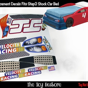 Naklejki zastępcze The Toy Restore Step2 Stock Car Convertible Toddler to Twin Bed