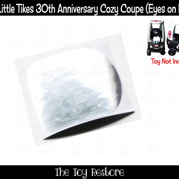 The Toy Restore Reflective Mirror Decal Only Replacement Stickers for Little Tikes Cozy Coupe Car or Truck
