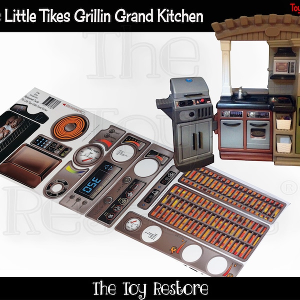 Little Tikes Play Kitchen Stickers Etsy Australia