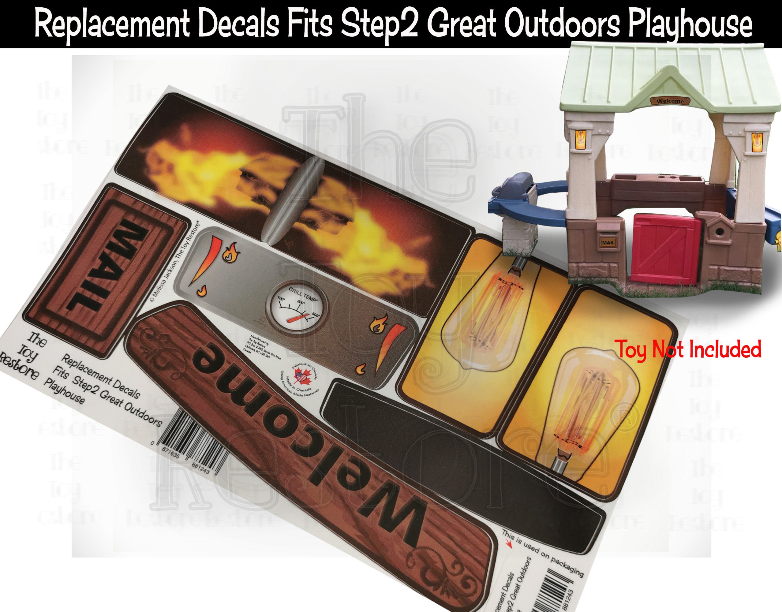 Step2 Neat And Tidy Cottage Step2 Playhouse Replacement Stickers