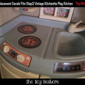 The Toy Restore Replacement Stickers fits Step2 Kitchenette Play Kitchen Decals image 4