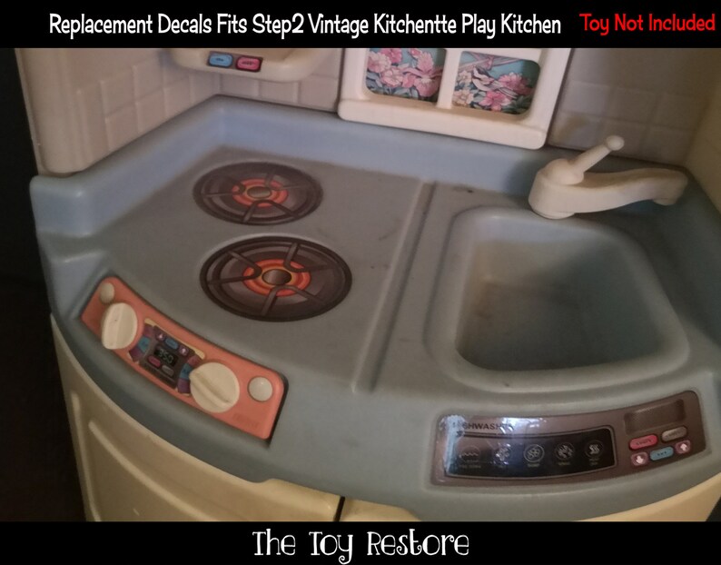 The Toy Restore Replacement Stickers fits Step2 Kitchenette Play Kitchen Decals image 4