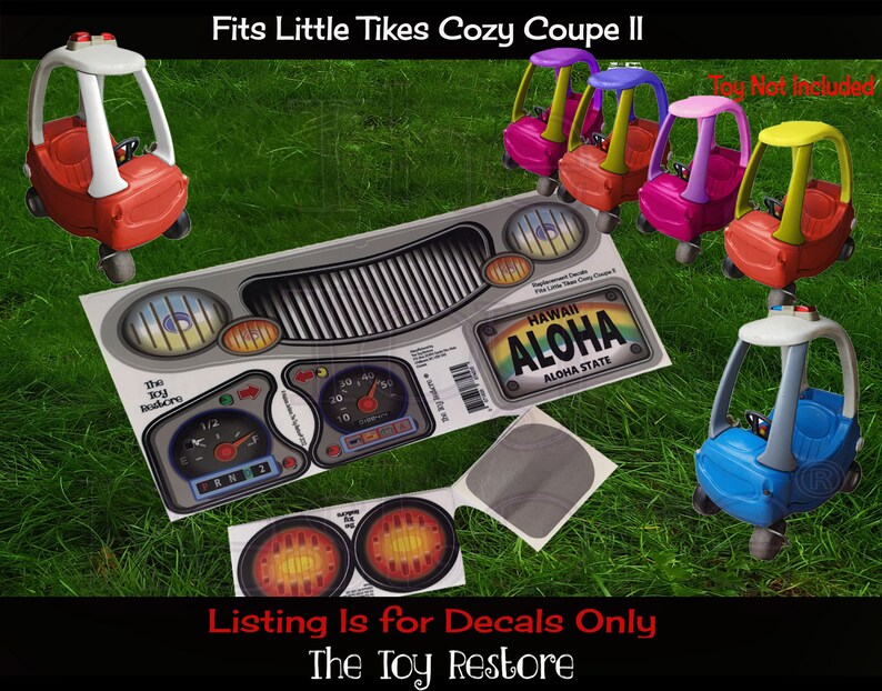 The Toy Restore Replacement Decals Stickers Fits Little Tikes Etsy