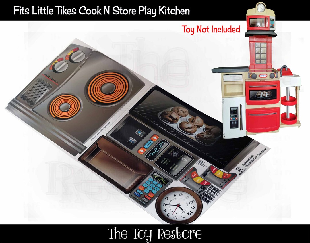 Toy Restore Replacement Stickers Fits Little Tikes Cook N Store Kids ...