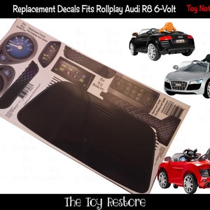 The Toy Restore Replacement Stickers Fits Rollplay Audi R8 Spyder 6 volt Battery powered Ride on Set Etsy