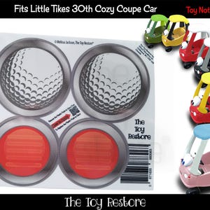 Naklejka na reflektory i tylne światła golfowe do 30. Little Tikes Cozy Coupe