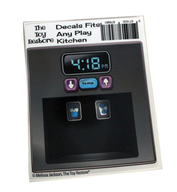 play kitchen sticker decals