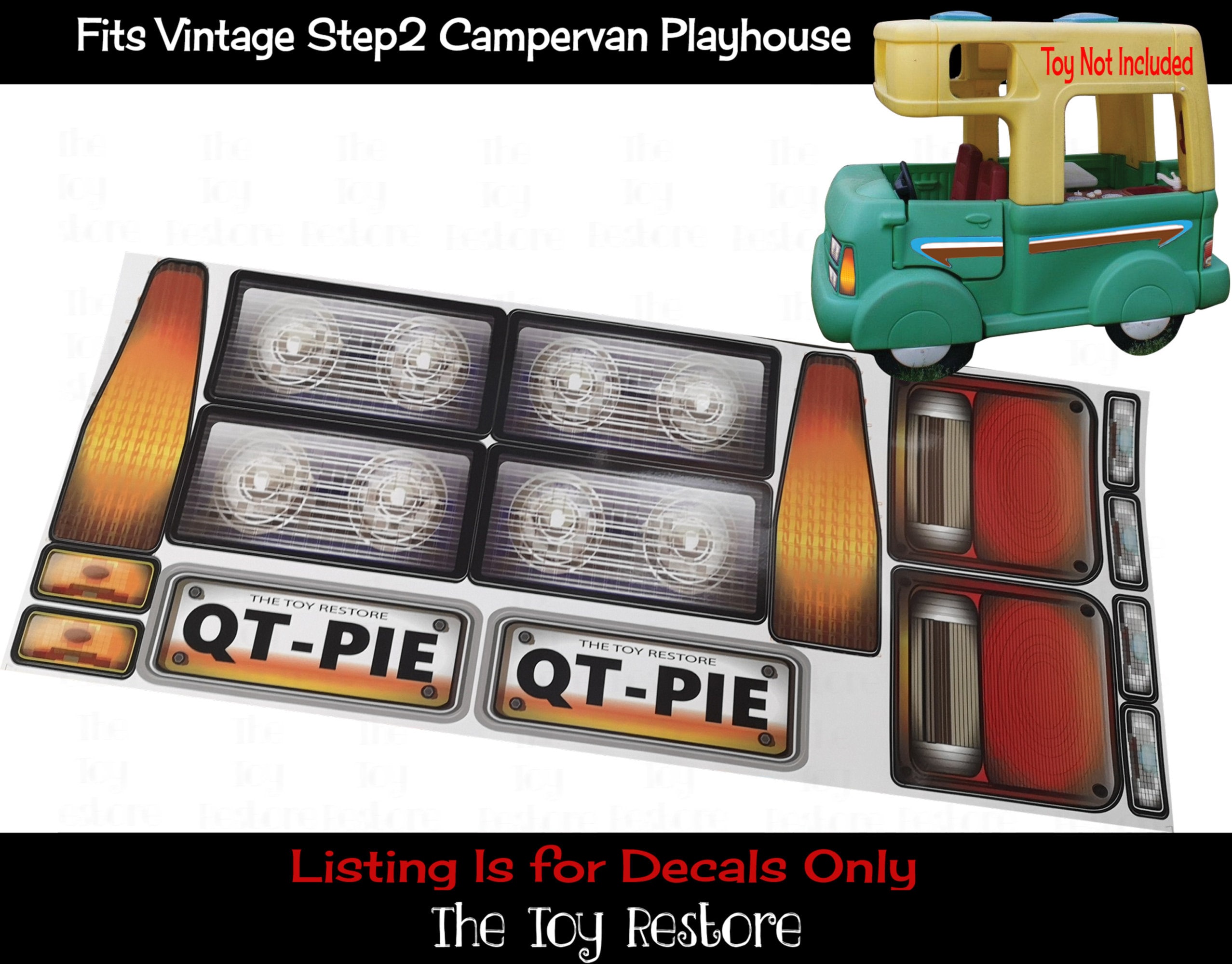 Replacement Stickers Spare Decals Fits Step 2 Step2 Playhouse Etsy
