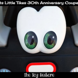 おもちゃの修復交換用ステッカーはリトルタイクス30周年記念コージークーペカーグリーンアイズ瞳孔に適合します