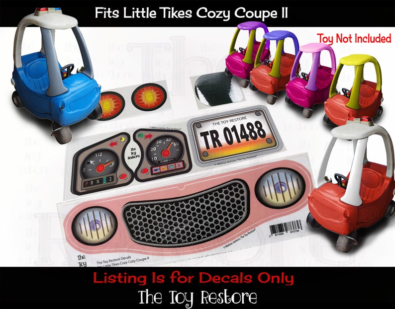 The Toy Restore Replacement Stickers Fits Little Tikes Tykes Etsy