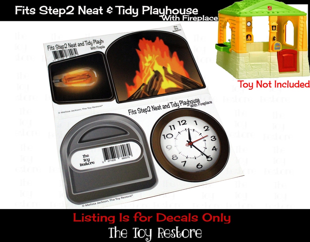 The Toy Restore Replacement Stickers Spare Decals Fits Step 2 Step2