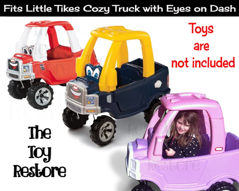 The Toy Restore Replacement Stickers fits Little Tikes Cozy Truck With Eyes on Dash Boy image 4