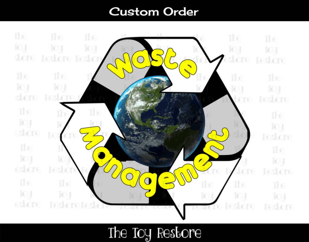 waste management logo stickers