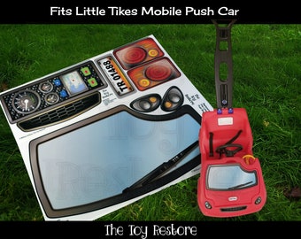 The Toy Restore Replacement Stickers fits Little Tikes Tykes Mobile Push Car