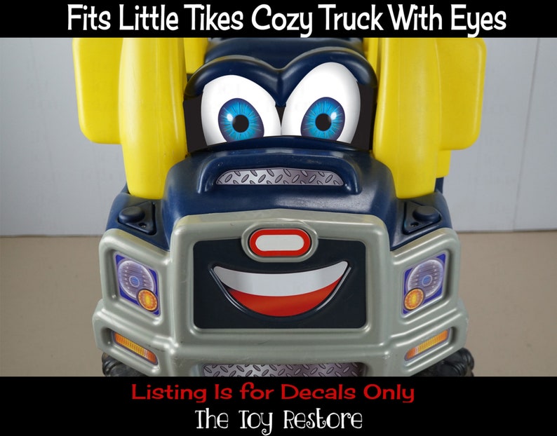 The Toy Restore Replacement Stickers fits Little Tikes Cozy Truck With Eyes on Dash Boy image 2