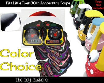 The Toy Restore Replacement Stickers Spare Decals Kit Fits Little Tikes 30th Anniversary Custom Cozy Coupe Ride-on Car