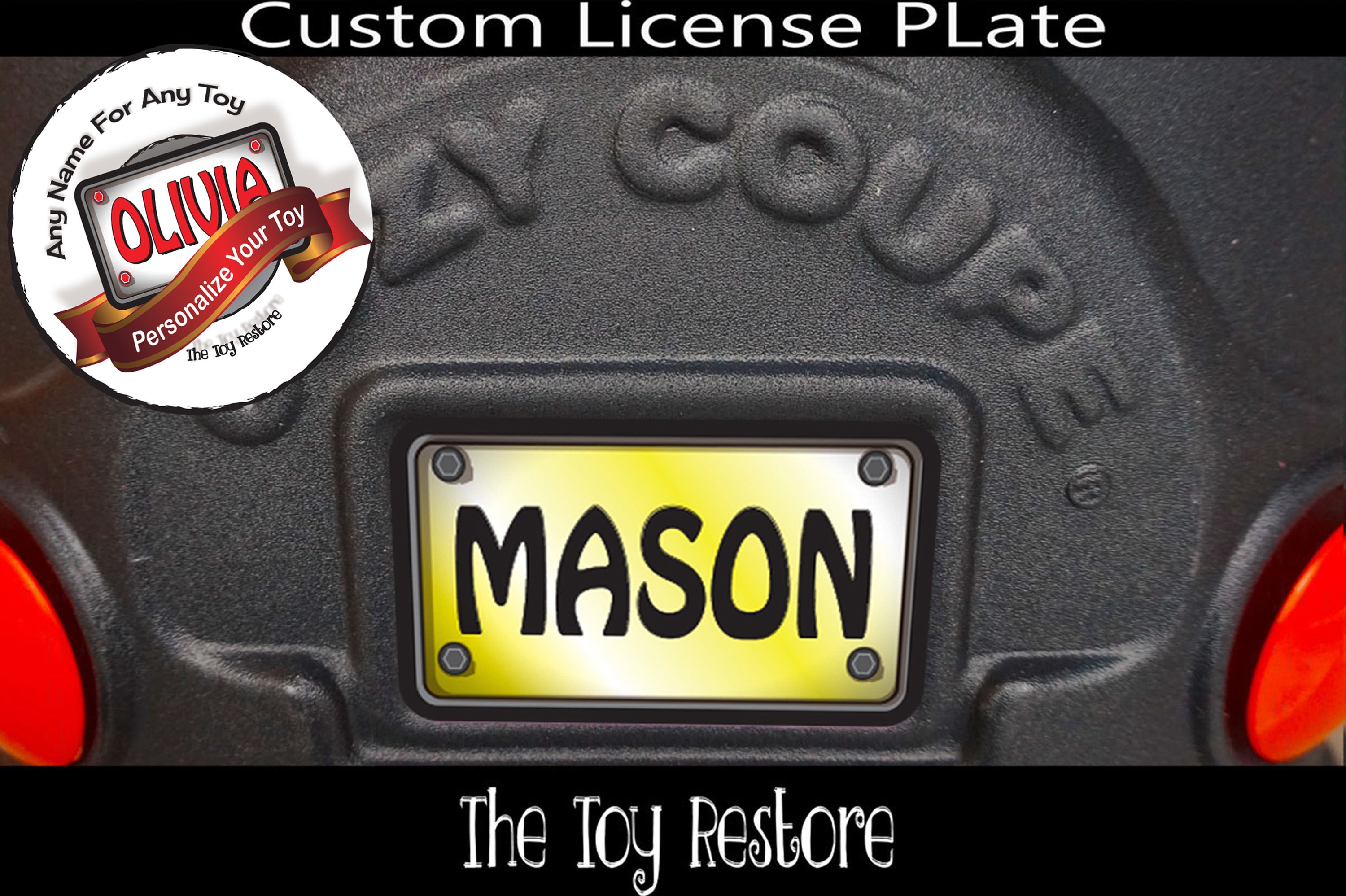Custom License Plate Decal Replacement Stickers fits Little Etsy
