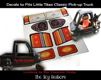 The Toy Restore Replacement Stickers fits Little Tikes Classic Pick-up Truck Ride-on