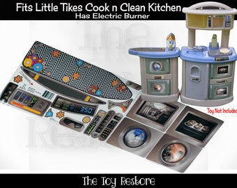 The Toy Restore Replacement Stickers fits Little Tikes Cook n Clean Play Kitchen