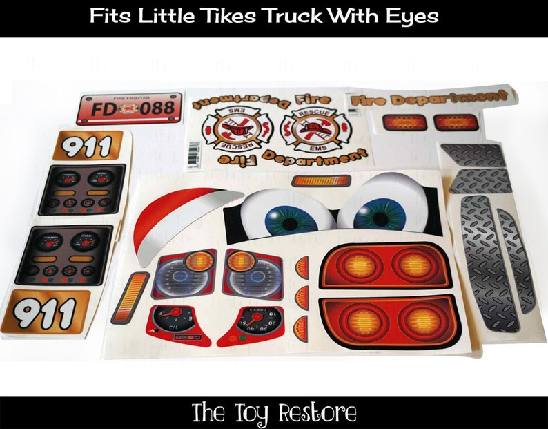 replacement stickers for little tikes truck