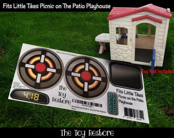 The Toy Restore Replacement Stickers fits Little Tykes Picnic on the Patio Playhouse Cubby Kids House