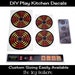 Barbara reviewed DIY Play Kitchen Decals 4 Burners dials Oven Panel  Eye Stove Element Replacement Stickers Using a Tote or Reclaimed Furniture