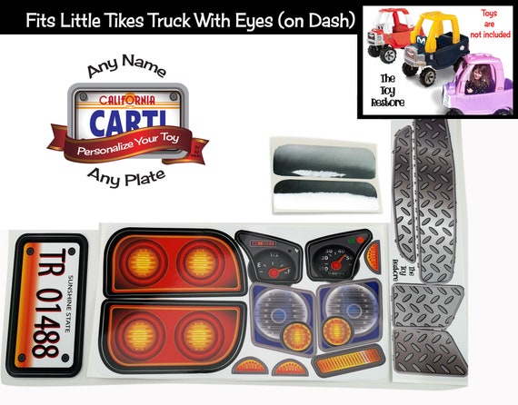 little tikes truck stickers