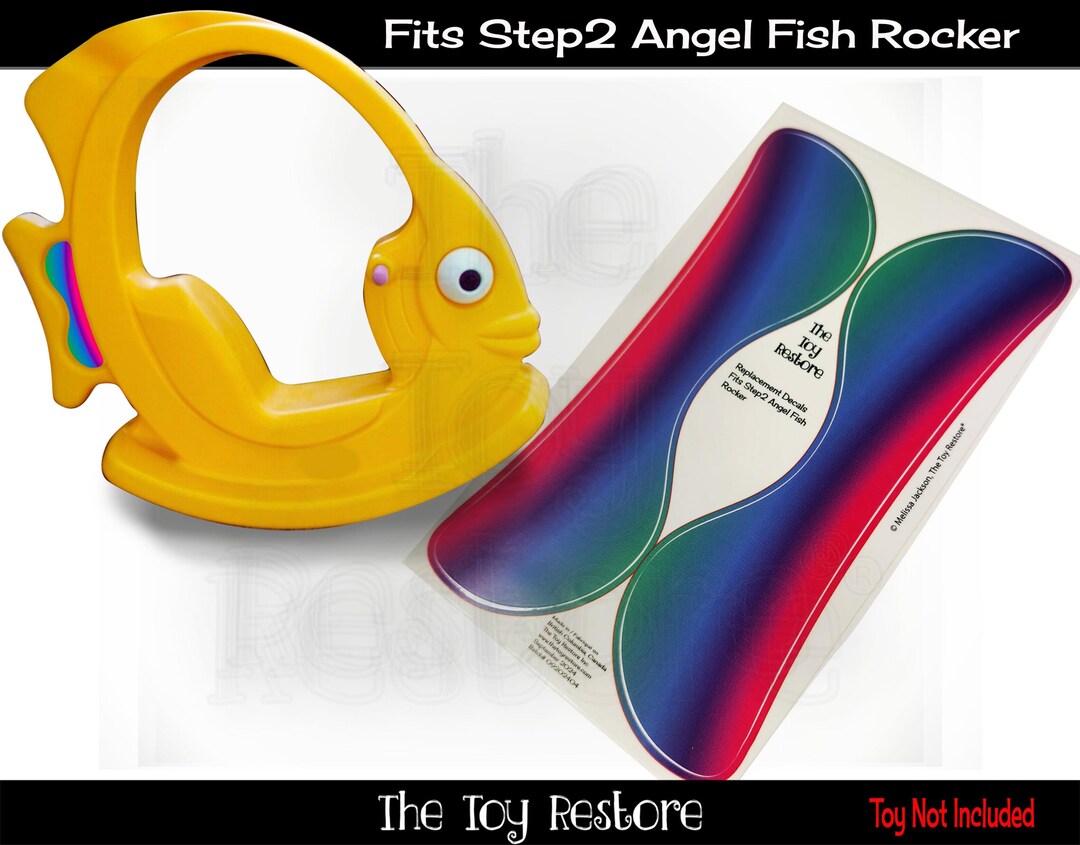 The Toy Restore Replacement Stickers Fits Step2 Angel Fish Rocker - Etsy