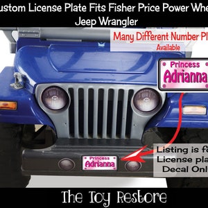 fisher price power wheels replacement stickers