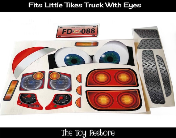 little tikes 4x4 truck stickers