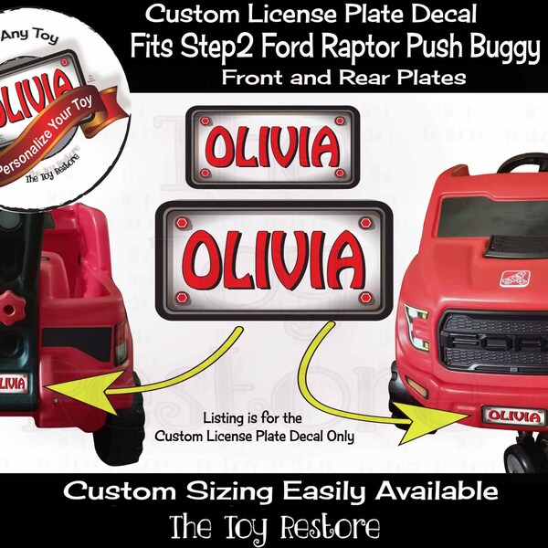 Ranger Raptor License Plate Frame; Black (Universal