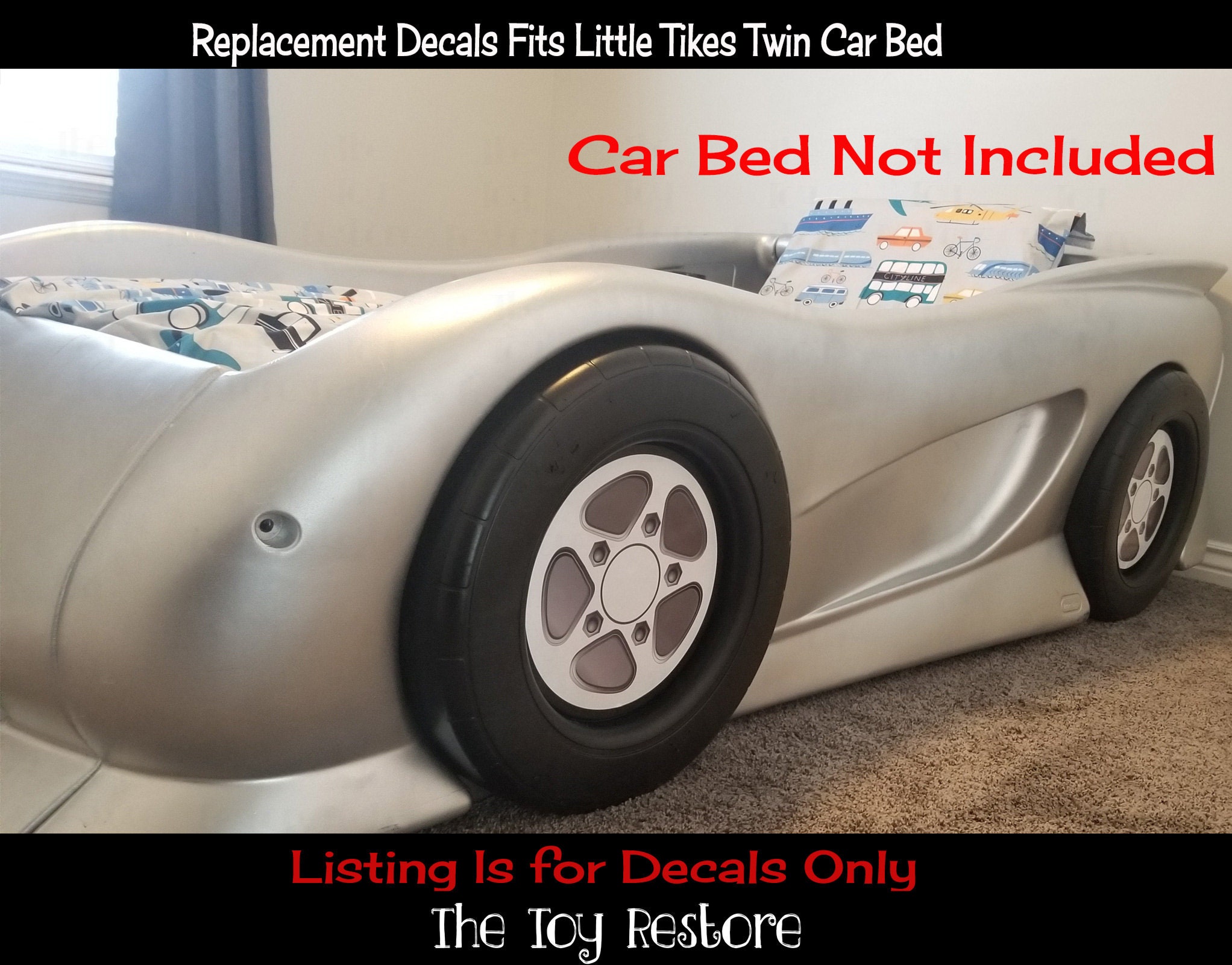 Little Tikes Lightning Mcqueen Bed Replacement Stickers