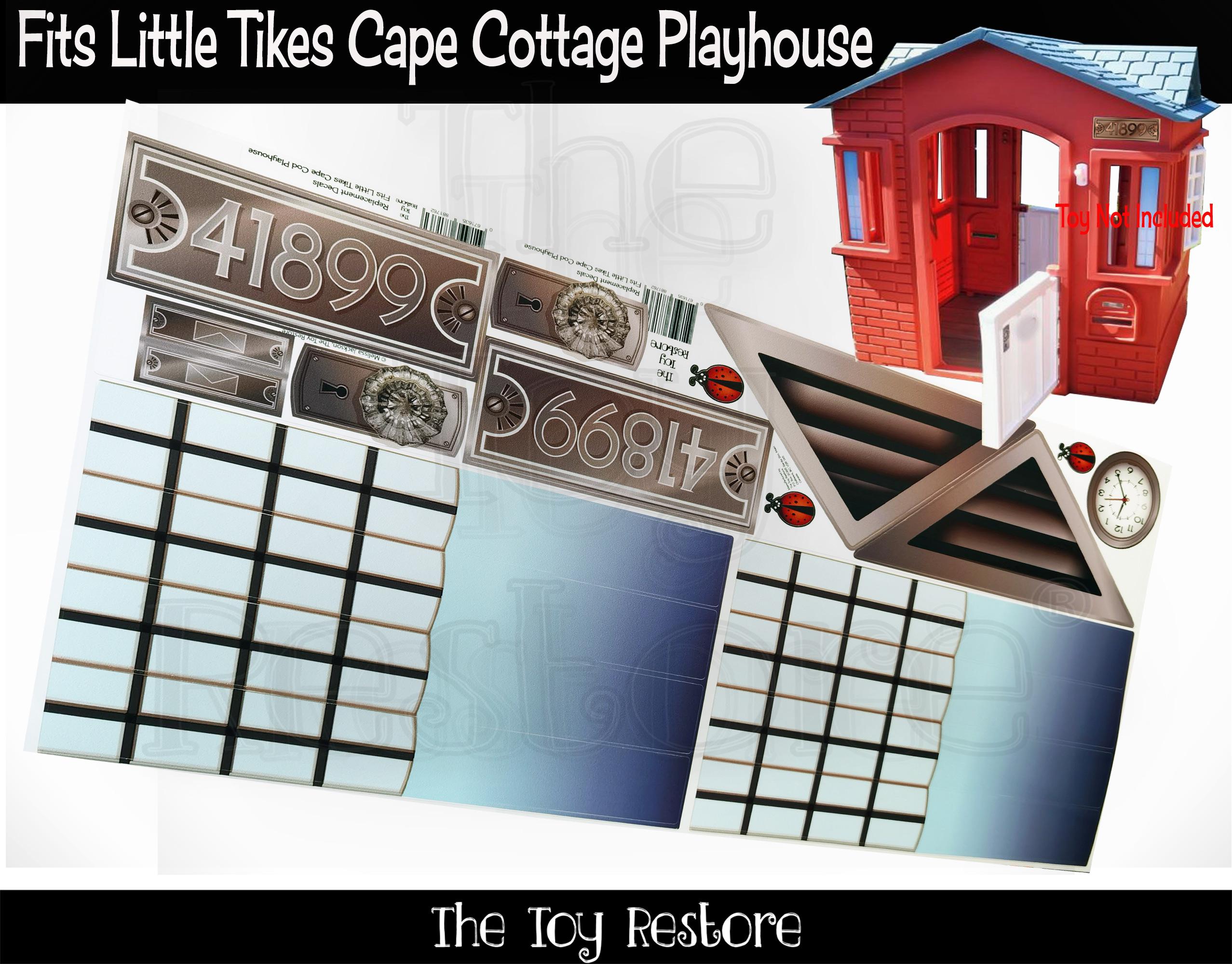 Cod Playhouse Little Tikes Cape Cottage Stickers Toy Restore